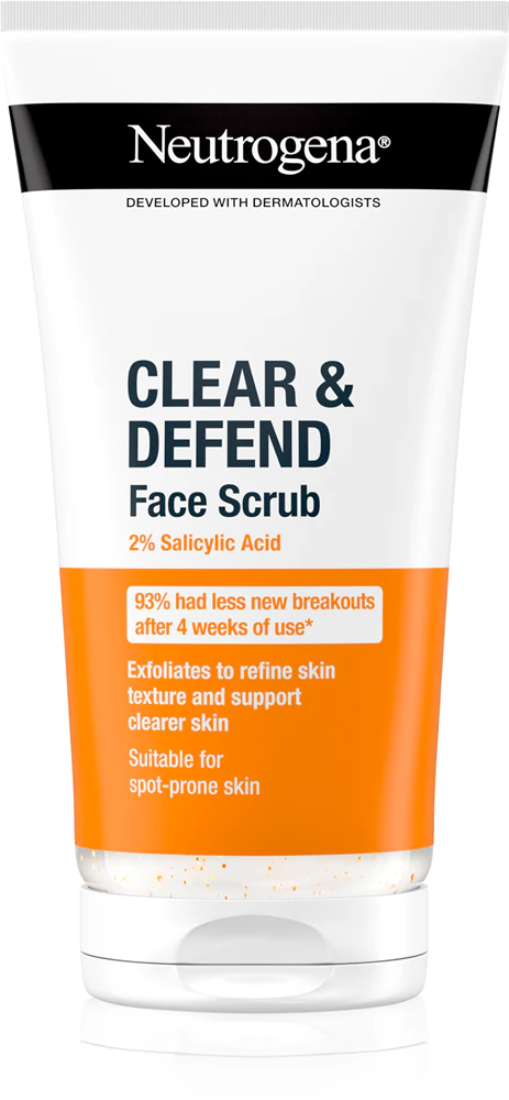 Neutrogena Clear & Defend peeling with salicylic acid