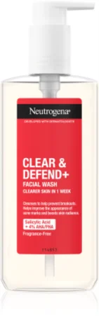 Neutrogena Clear & Defend+ acne cleansing gel