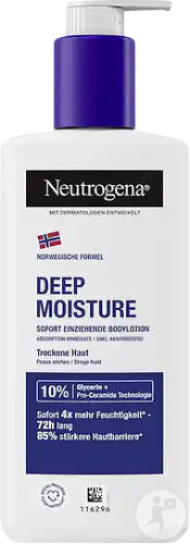 Neutrogena Deep Moisture Moisturizing Body Milk For Dry Skin Pump Bottle 250ml