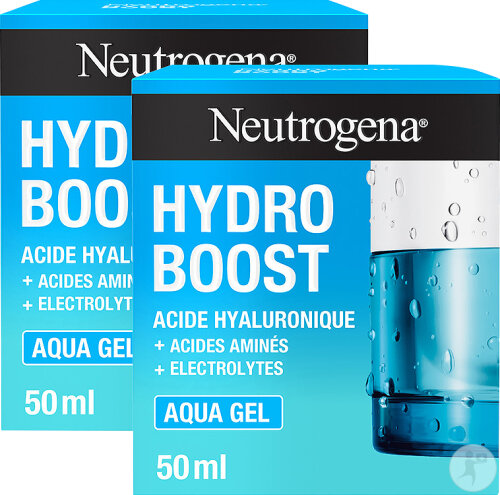 Neutrogena Hydro Boost Aqua Gel for Normal and Combination Skin, 50ml Jar, Promo 1+1 Free