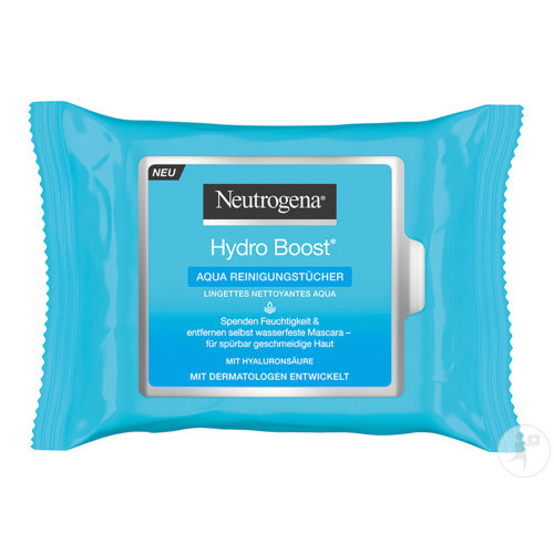 Neutrogena Hydro Boost Aqua cleaning wipes 25 pieces
