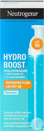 Neutrogena Hydro Boost Moisturizing Fluid SPF50 Fragrance Free 50ml