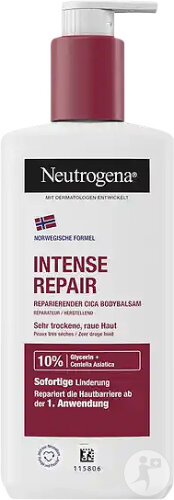 Neutrogena Intense Repair Cica Repairing Body Balm Pump Bottle 250ml