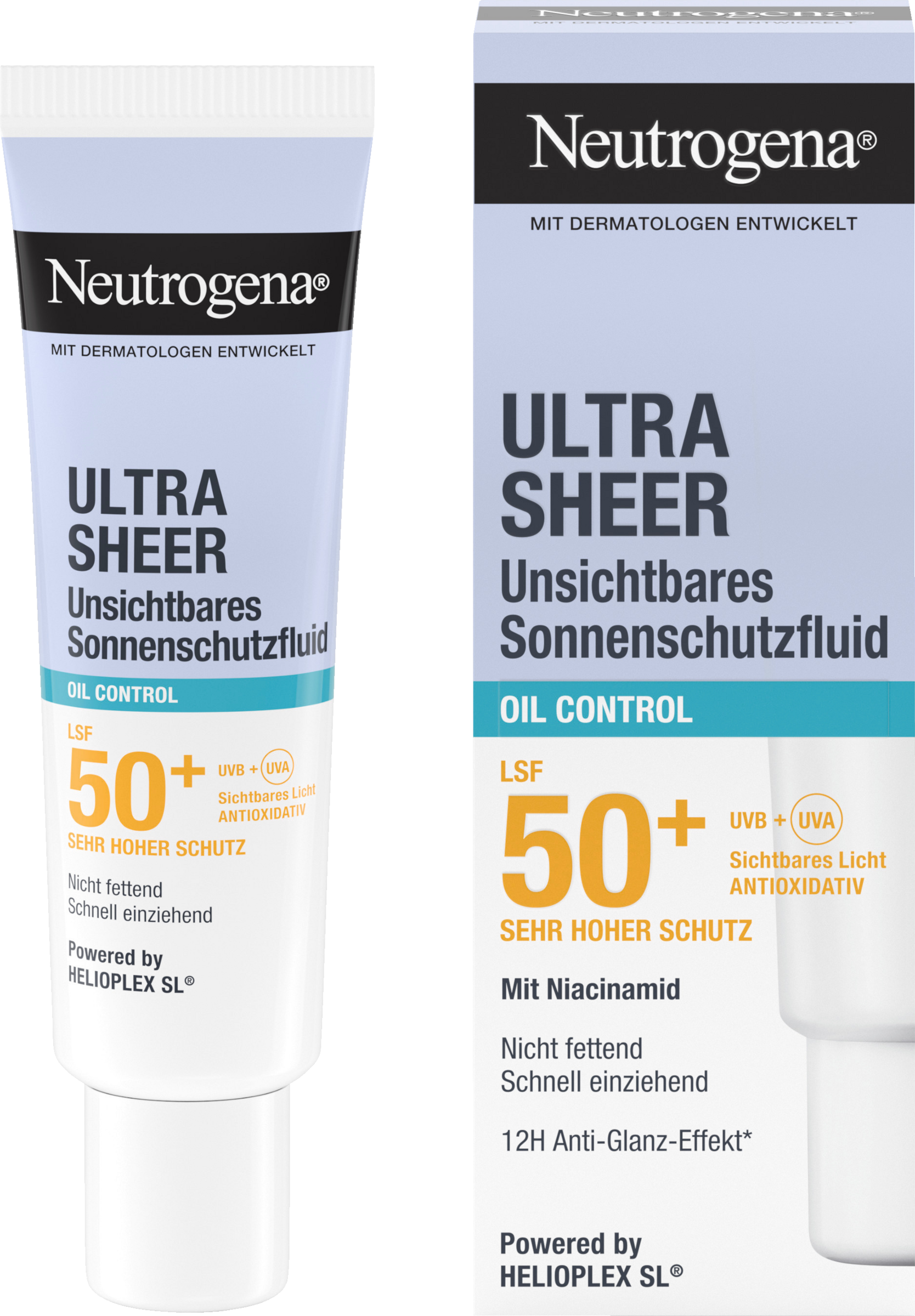 Neutrogena Ultra Sheer Invisible Oil Control Sunscreen Fluid SPF 50+ 50 ml
