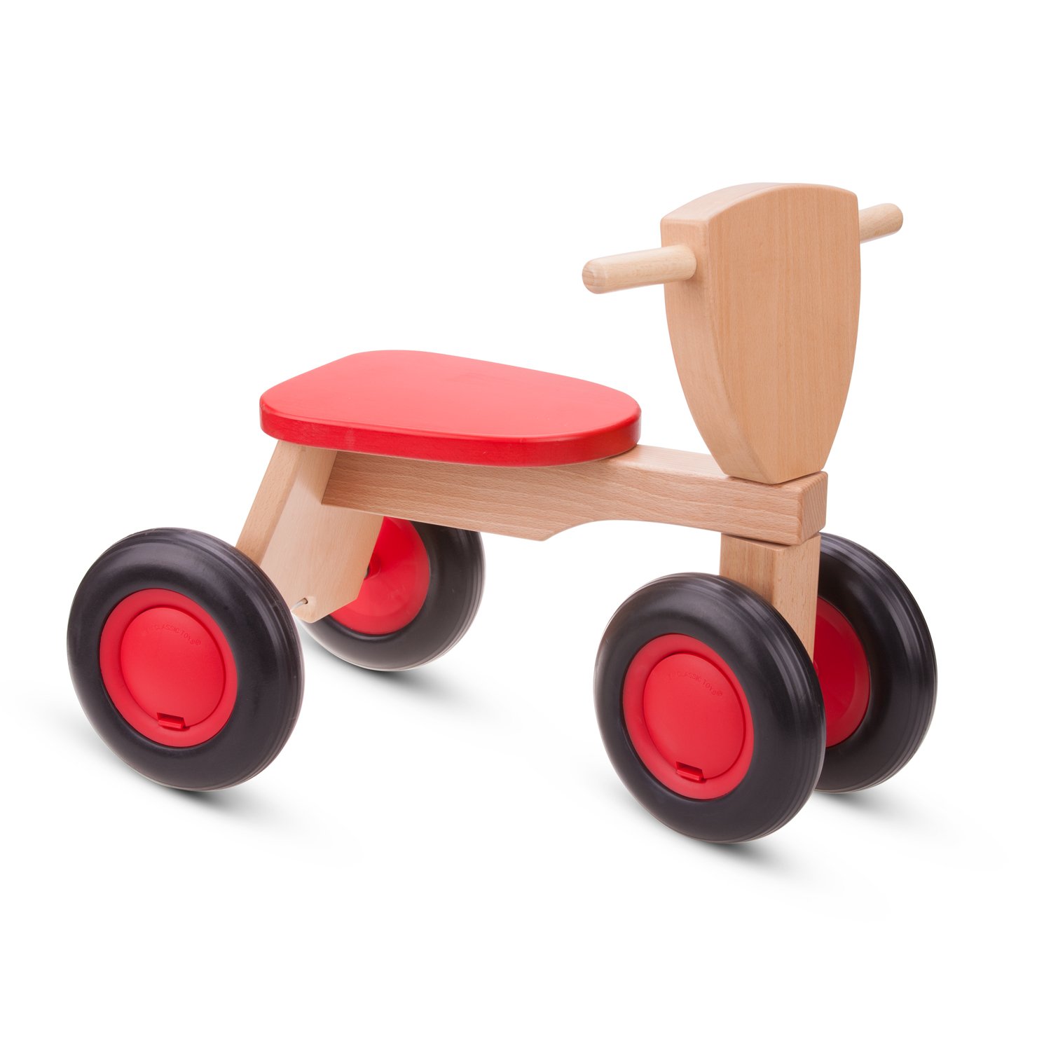Blue Ride On Wooden Red