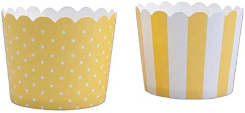 Staedter NEW mini cupcake tins, yellow-white, 12 pieces