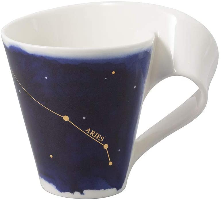 Villeroy & Boch Newwave Stars Aries Mug, 300 Ml, Blue/White