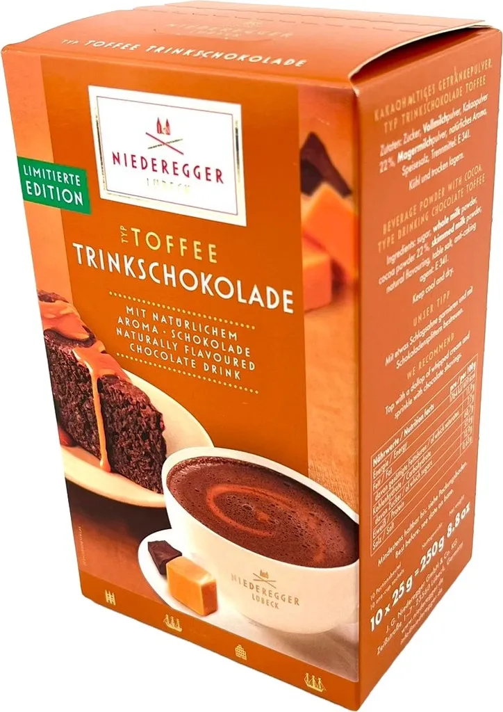 J.G Niederegger GmbH & Co. KG Niederegger Toffee Drinking Chocolate 10x25g