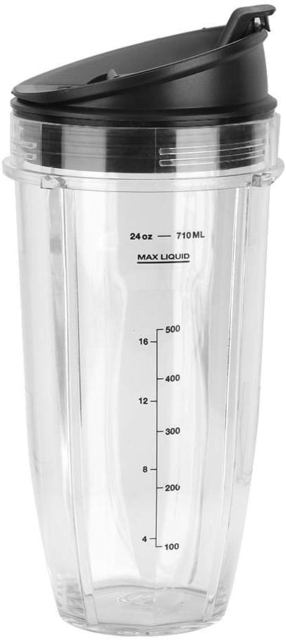 Fdit Ninja 18 oz, 24 oz, 32 oz replacement parts, replacement cup and lid part set for Ninja 900 W 1000 W mixer, reusable packaging (2#)