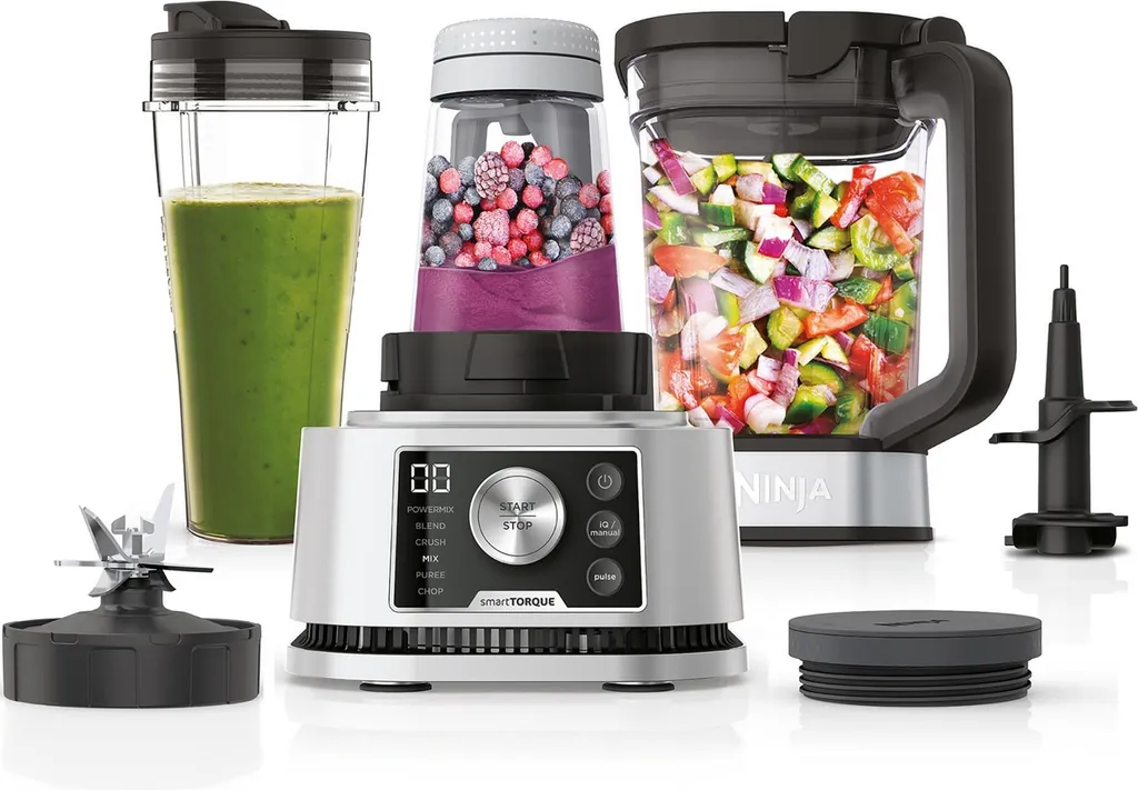 Ninja CB350EU Foodi 3-in-1 Blender, Smart Torque, Auto-iQ Technology, 1200W