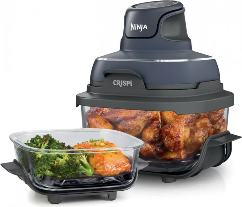 Ninja FN101EUGY CRISPi Cyberspace Blue 4-in-1 Portable Glass Air Fryer