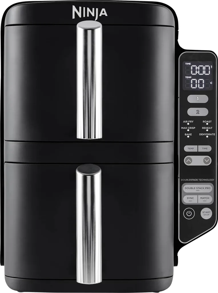 Ninja SL300EU Air Fryer 7.6L 2470W Dual Synchronizable Drawer Multifunctional Air Fryer