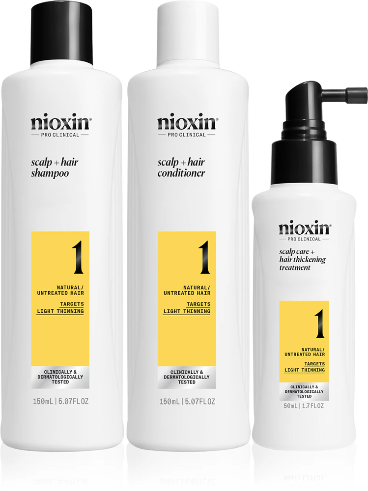 Nioxin System 1 Gift Set for fine or thinning hair, 350 ml