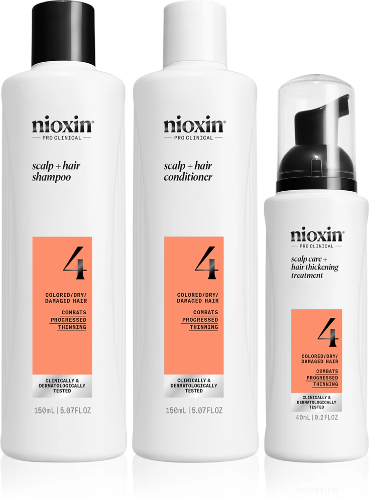 Nioxin System 4 Gift Set for Damaged and Colored Hair, 340 ml