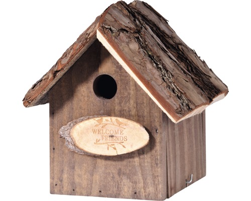 Hornbach Nesting boxes Welcome friends with bark roof 20x20x29 cm