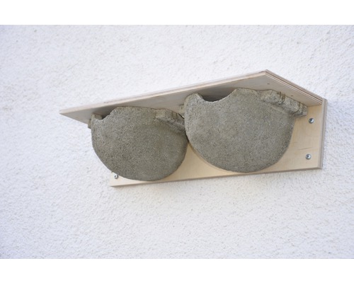 Hornbach Nesting box SCHWEGLER house martins double nest 9B 46 x 15.5 x 11 cm gray