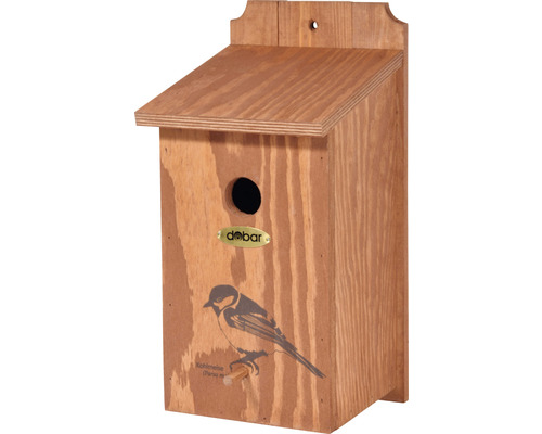 Dobar nesting box with great tit motif 17 x 18 x 35 cm