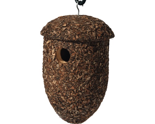 Hornbach Acorn nesting box with insulating bark 15x15x24 cm
