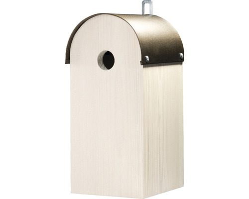 Nesting box Siena Garden roof copper round Ø 28 mm 14 x 12 x 26 cm