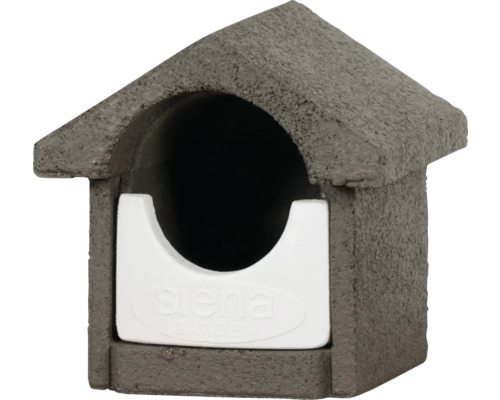 Nesting box Siena Garden wood concrete gray half cavity nester wood concrete pine, spruce FSC 100% nesting box, bird house for wild birds