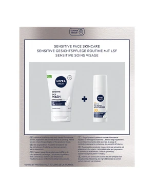 NIVEA MEN Sensitive Routine Set Wash Gel & Protective Care SPF 30
