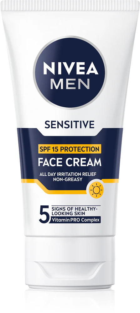 NIVEA MEN Sensitive Protective Cream for Men, 75 ml