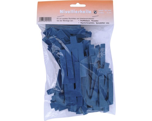 Hornbach Leveling wedges blue 2 mm bag 50 pieces
