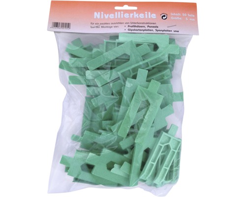 Hornbach Leveling wedges green 5 mm bag 50 pieces