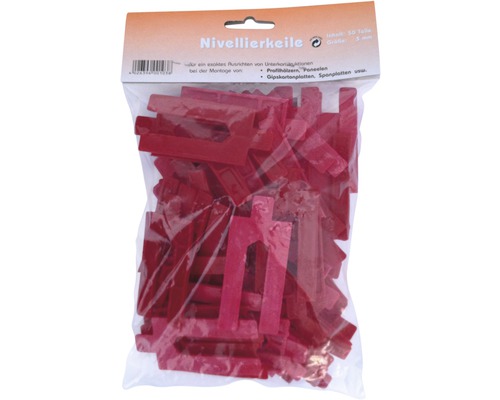Hornbach Leveling wedges red 3 mm bag 50 pieces