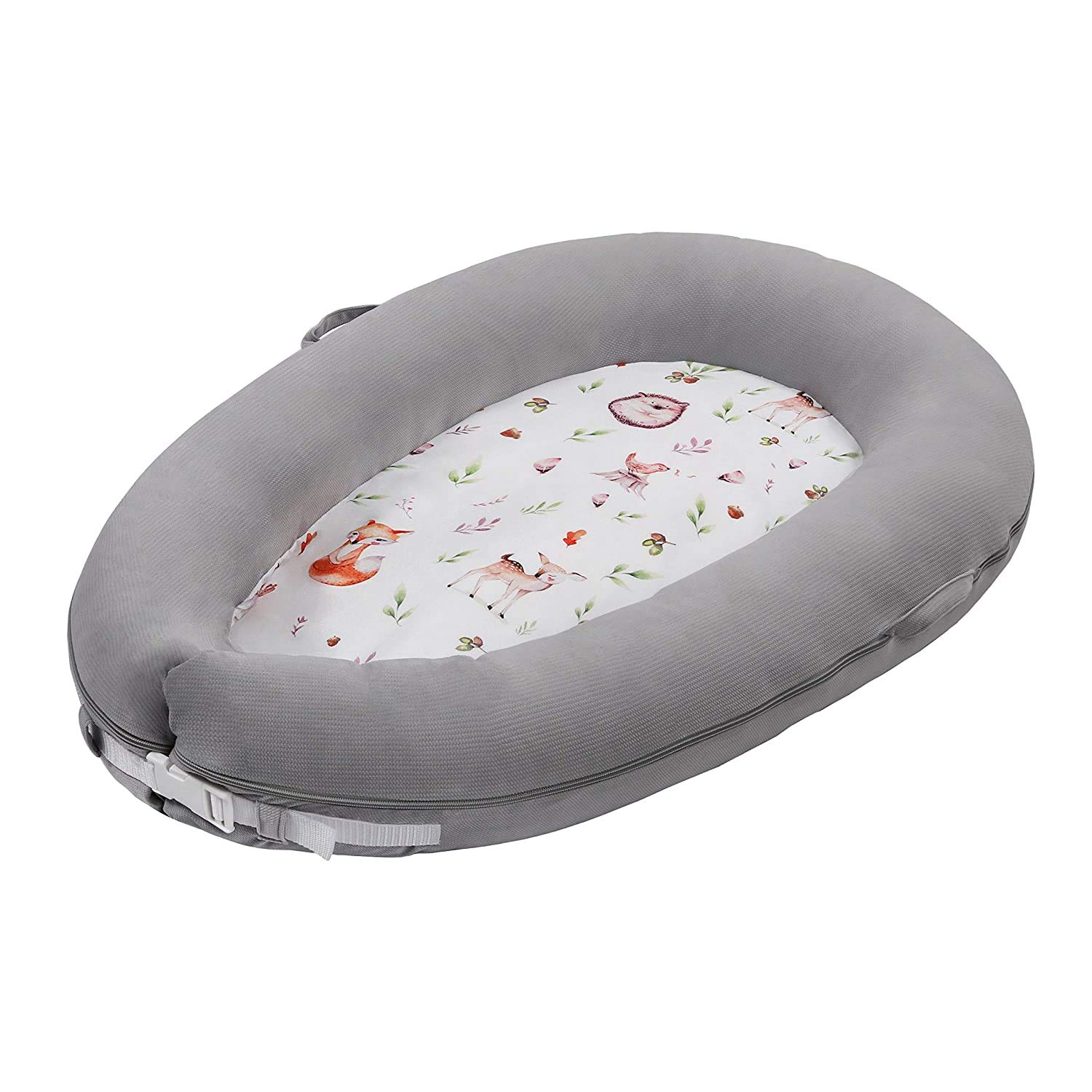 Lulando Velvet Baby Nest from the Art Collection Series Multifunctional Cot Bumper for Children 80 x 45 x 15 cm