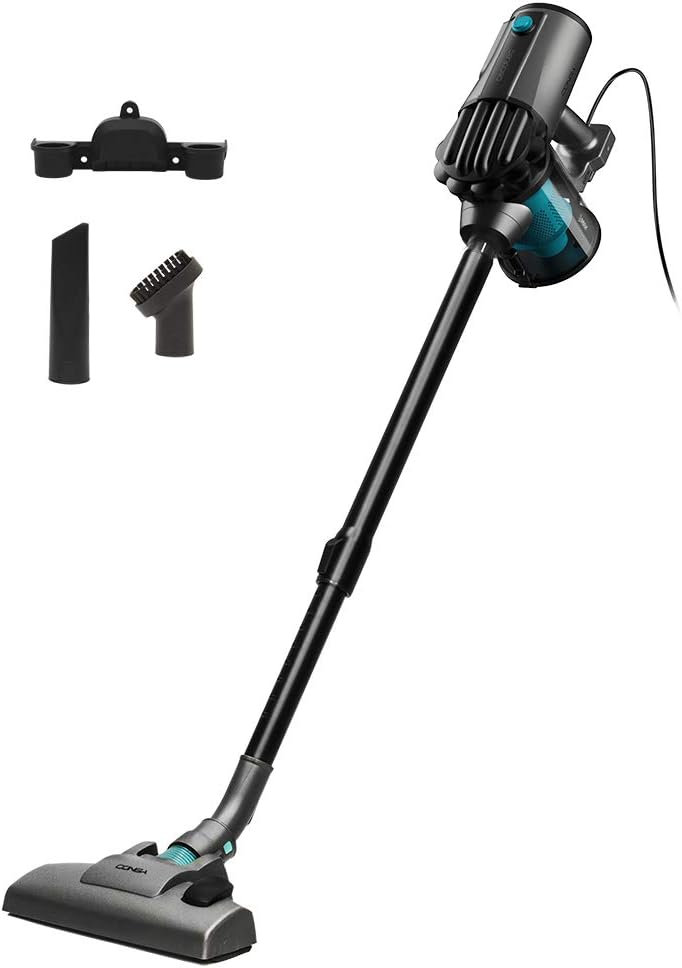 Cecotec Conga Thunderbrush 560 upright vacuum cleaner. Cyclone technology, high-performance filter, operating radius 6 metres, consumption 600 W.
