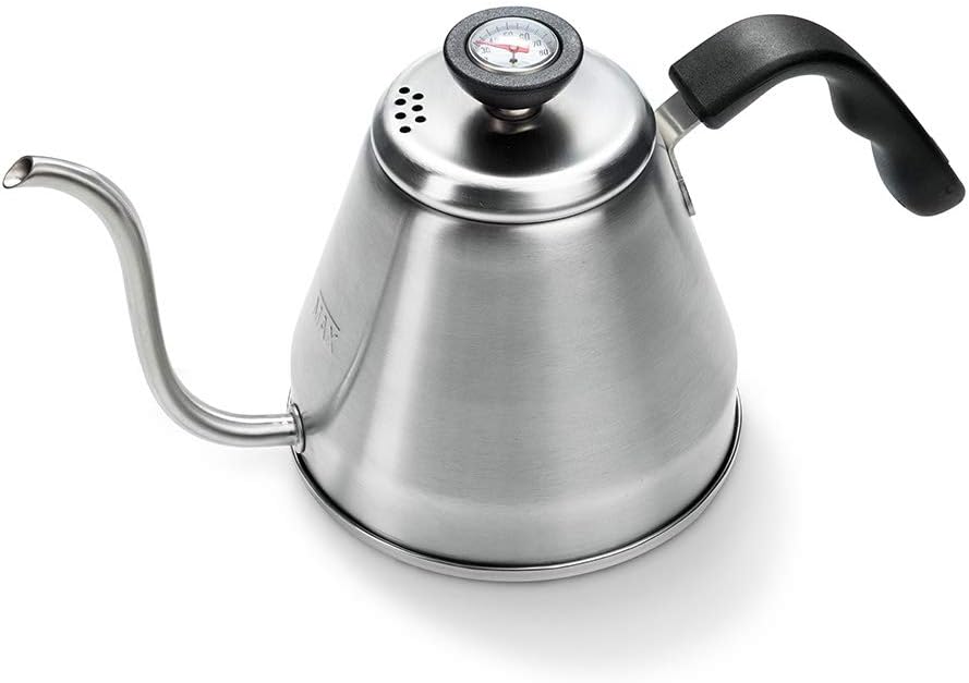 Tchibo Stainless Steel Manual Kettle with Built-in Thermometer for Induction Ceramic and Electric Cookers