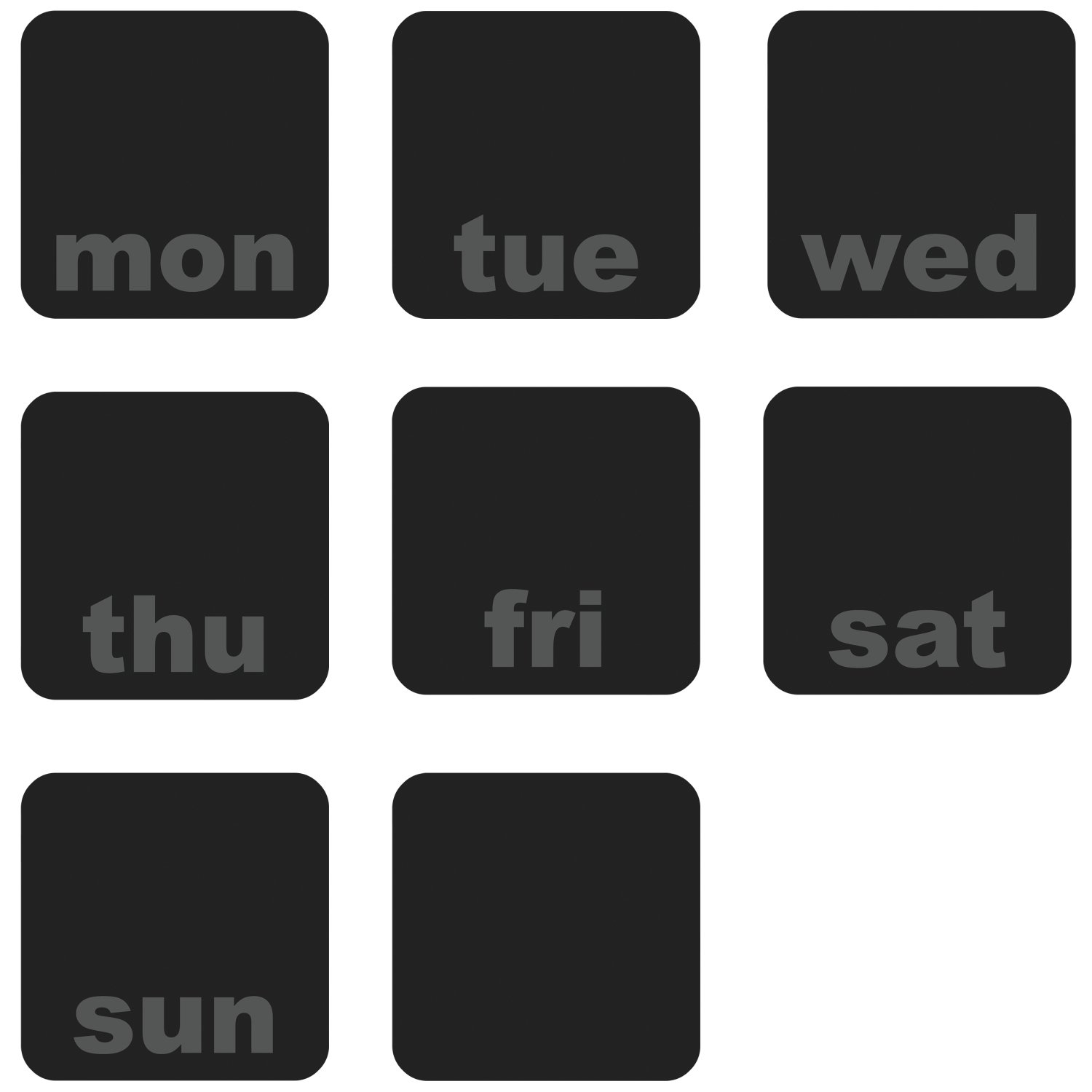 Roommates 54371 Rm – Diary Chalk Board Vinyl Wall Art Sticker Quote Black, 