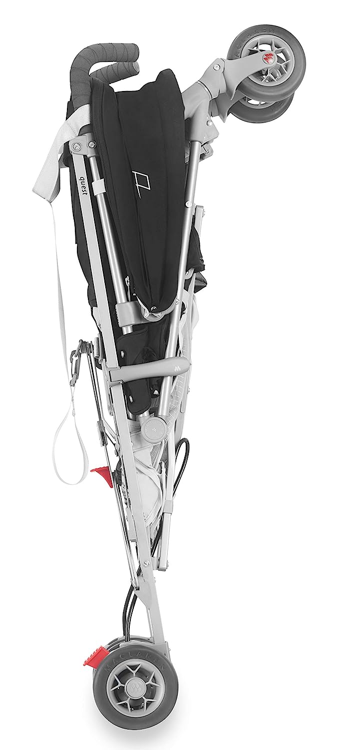 Maclaren Quest Buggy - Fully equipped, lightweight and compact. Newborn Safety System™ and compatible with Maclaren bassinets, retractable UPF50+/waterproof canopy, accessories in box