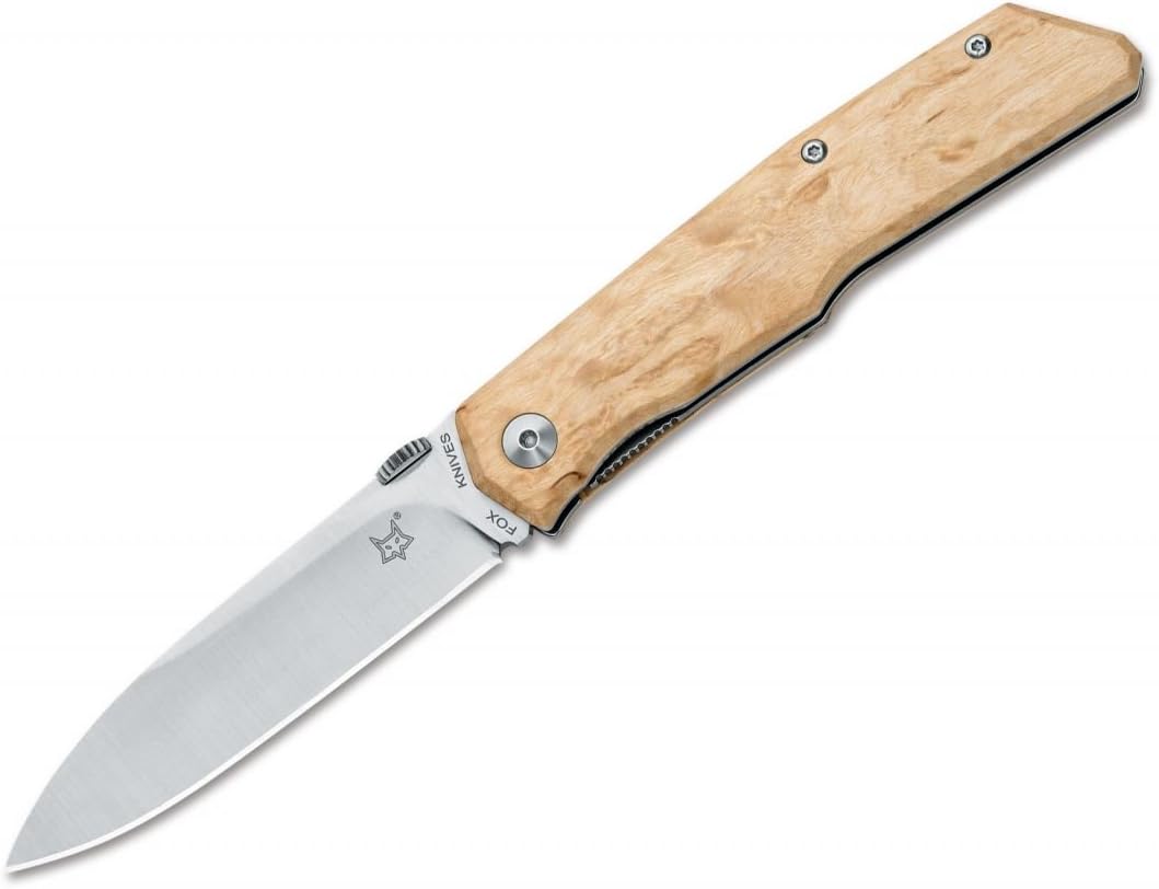 Fox Knives Terzuola 525 Birchwood 01FX118 Pocket Knife Beige, Blade length: 9 cm