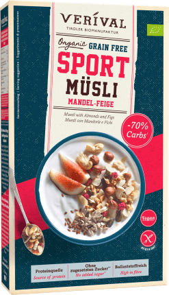 Verival Sport Muesli grain-free with almonds & figs gluten-free, 300 g