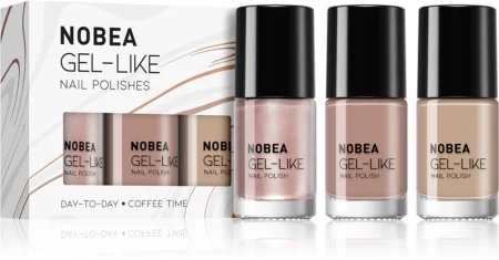 NOBEA Day-to-Day Coffee Time Set Set of nail polishes