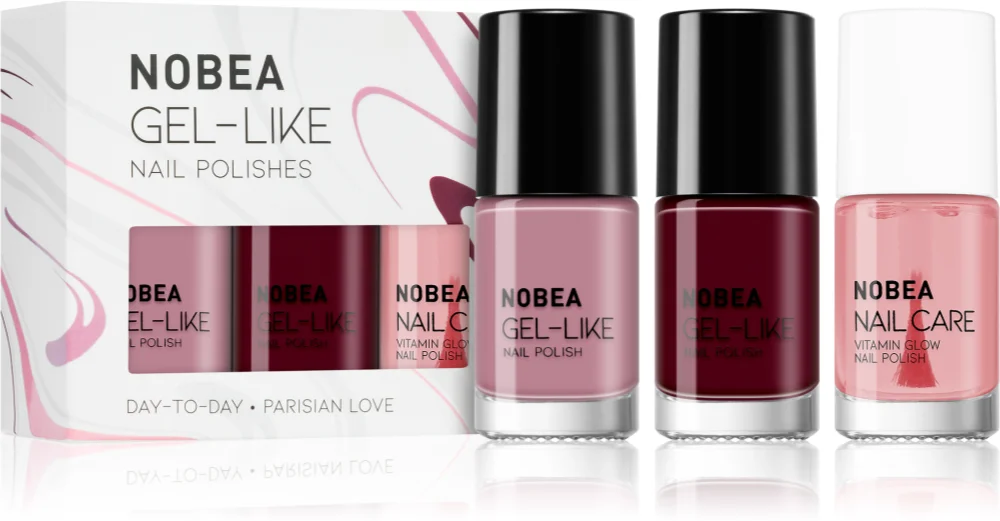 NOBEA Day-to-Day Parisian Love Set with nail polishes