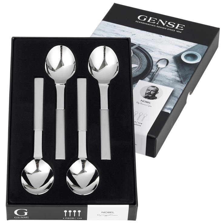 gense Nobel First & Dessert Spoon 4-Pack