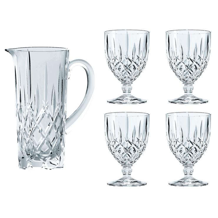 nachtmann Noblesse Set Kanne and 4 glasses