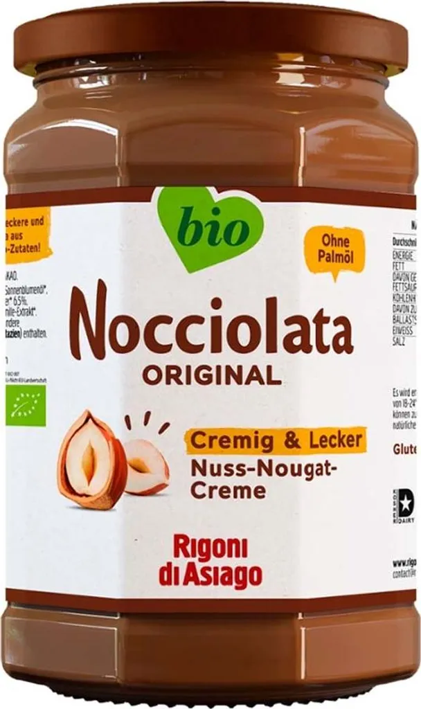 Rigoni di Asiago Nocciolata - nut nougat cream 650g pack of 6 3900g