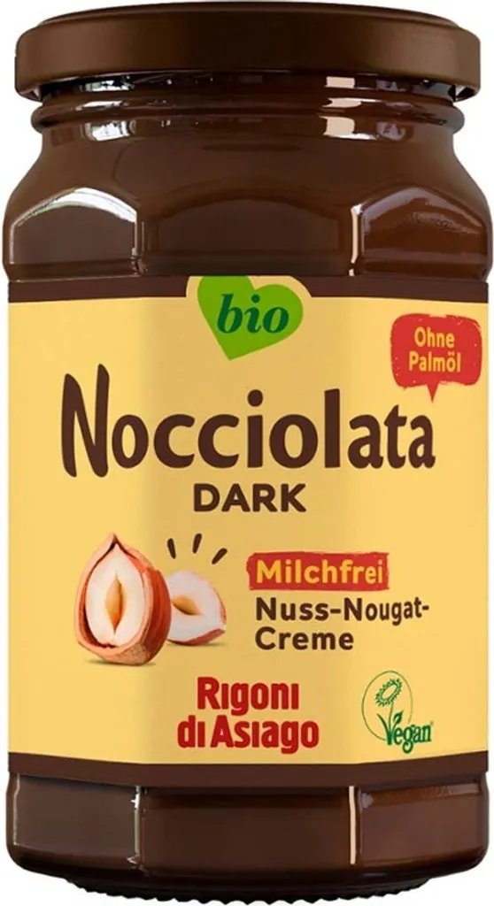 Rigoni di Asiago Nocciolata - Nut Nougat Cream Dark 250g pack of 6 1500g