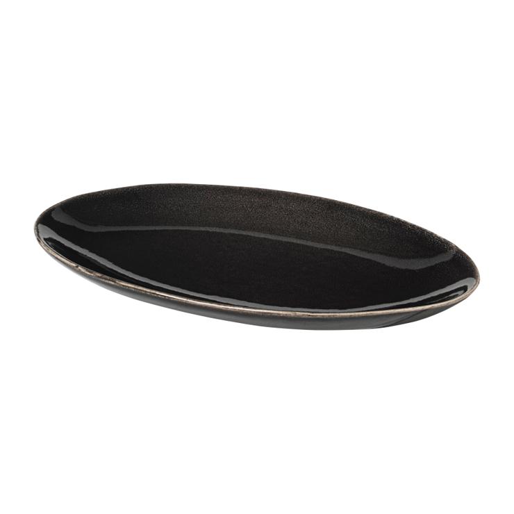 broste Copenhagen Nordic Coal Ovaler plate