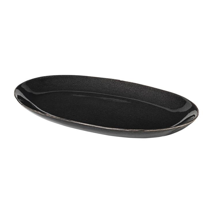 broste Copenhagen Nordic Coal Ovaler plate
