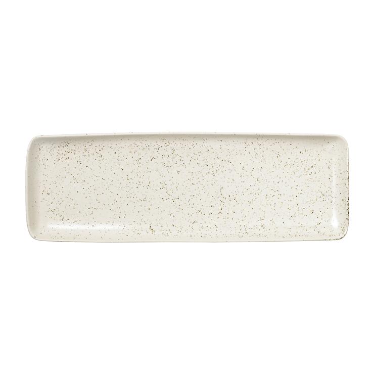 broste Copenhagen Nordic vanilla plate rectangular 12.5 x 35cm