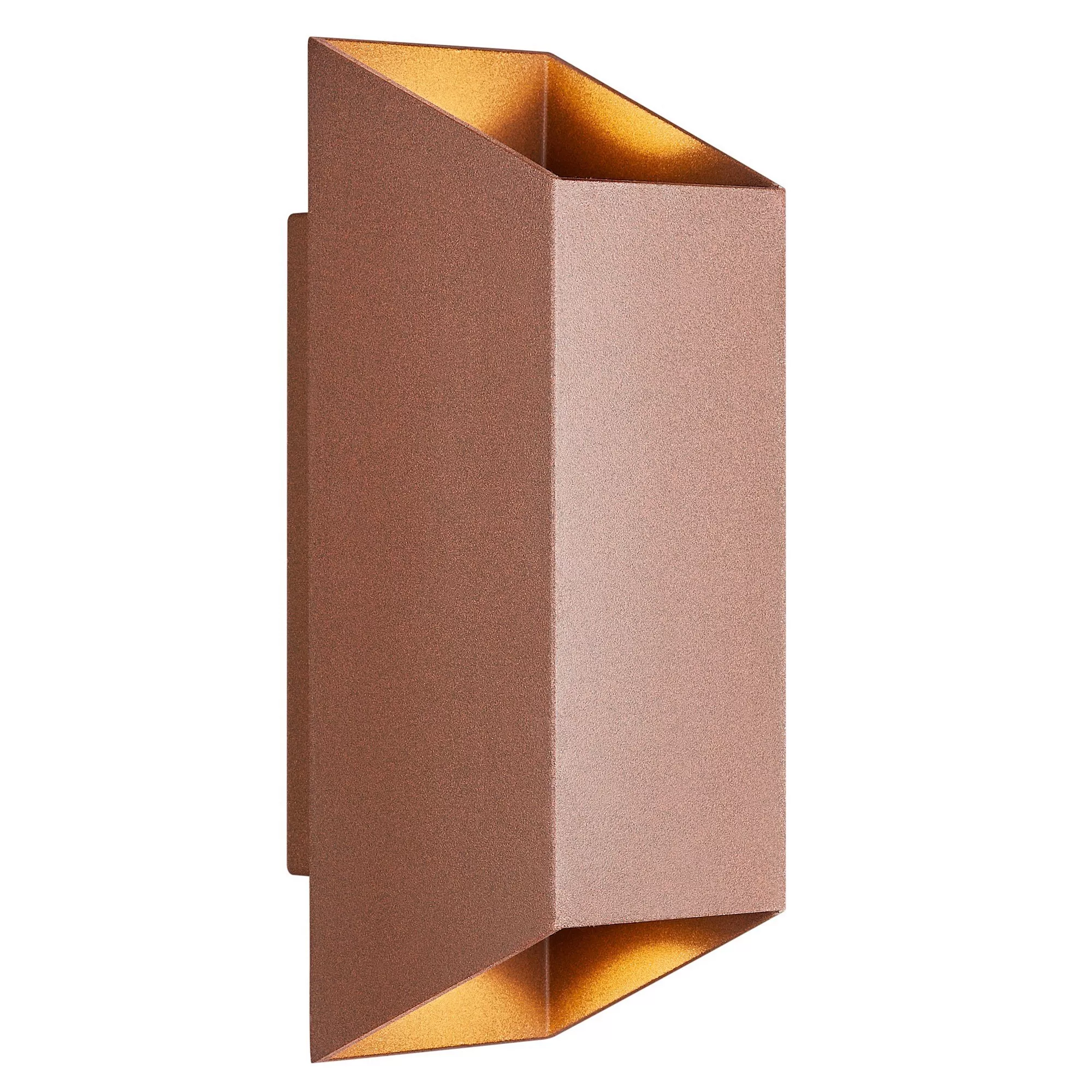 Nordlux outdoor wall light 8/23.5/9.5 cm, Rust-colored