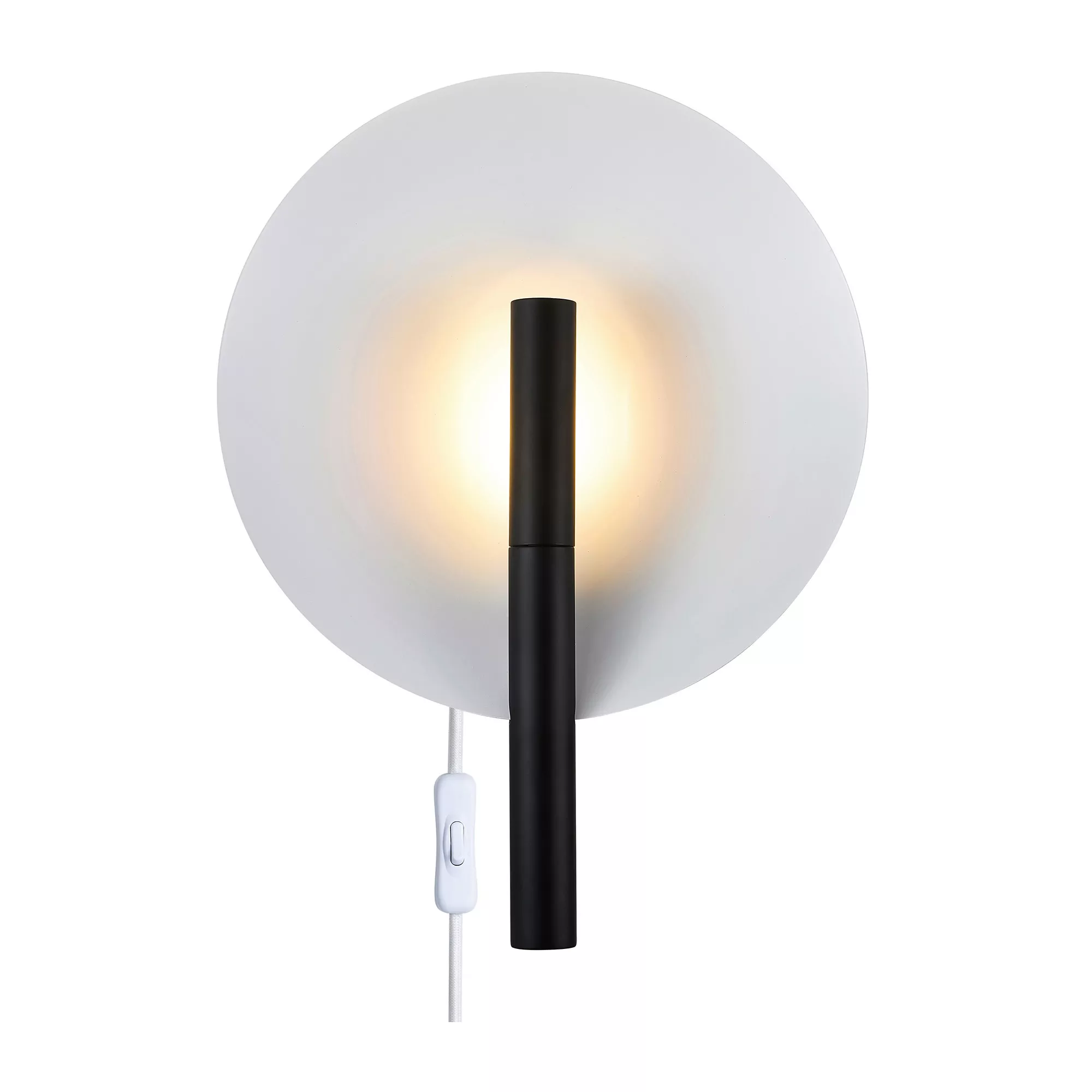 Nordlux wall light Furiko 31.6 cm, Black-and-white