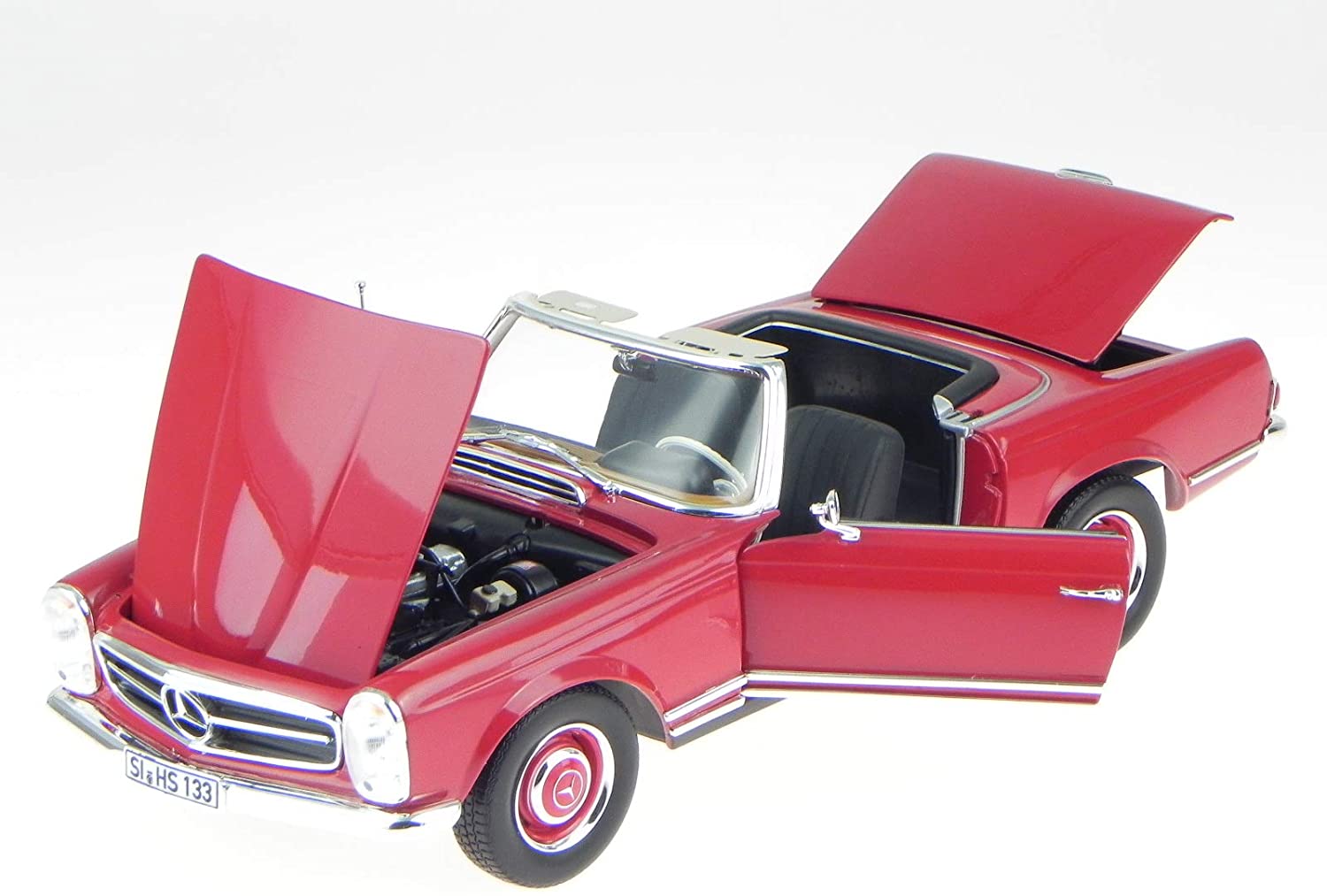 Norev Mercedes R113 280Sl Pagode 1969 Dark Red Model Car 183520 1:18