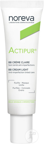 Noreva Actipur BB Cream Claire Tinted Anti-Imperfections Care Tube 30ml