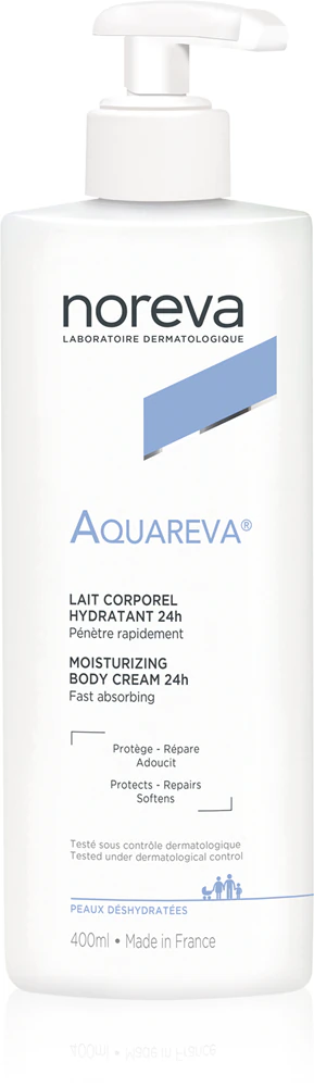 Noreva Aquareva Moisturizing Body Cream 24h nourishing and moisturizing body milk